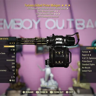 F2535 Gilded Minigun
