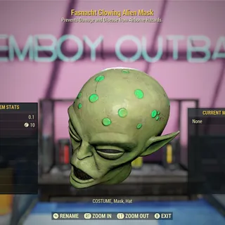Glowing Alien Mask