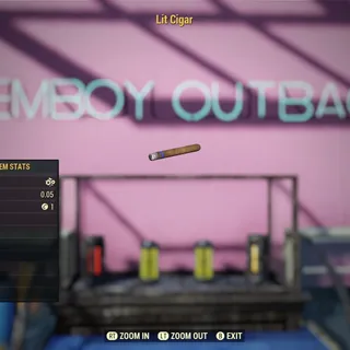 Lit Cigar