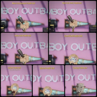 All 7 Legacy Paddle Balls