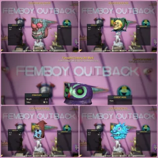 All 4 New Glowing Fash Masks