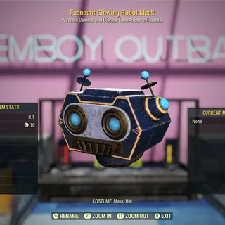 Glowing Robot Mask