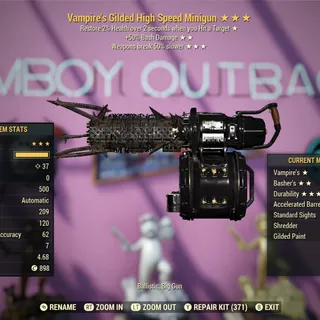 VBash Gilded Minigun