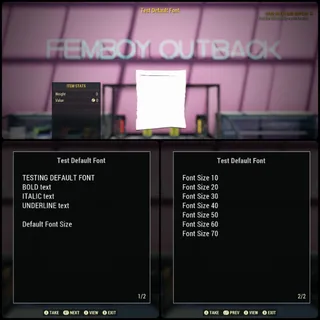 Test Default Font