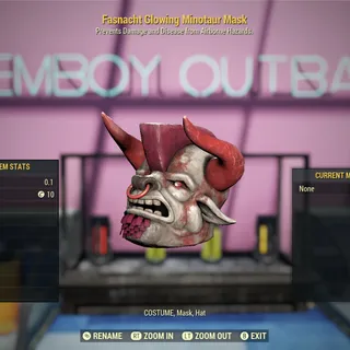 Glowing Minotaur Mask