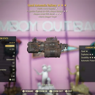 QE Invisible Railway Rifle