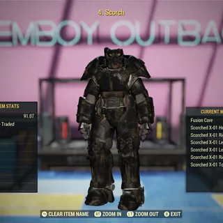 Scorched X-01 NPC Power Armor