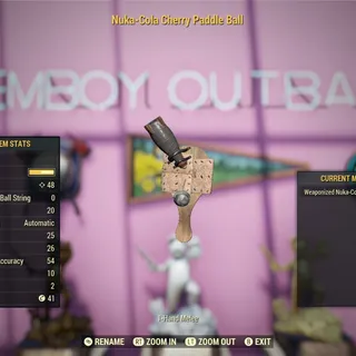 Nuka Cola Cherry Paddle Ball