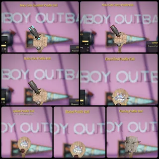 All 7 Legacy Paddle Balls