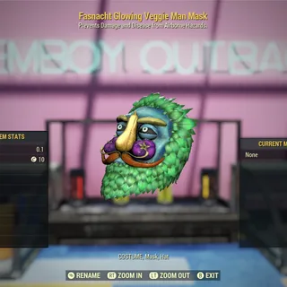 Glow Veggie Man Mask