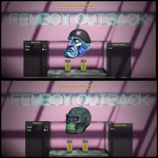 Glowing Bone And Captain Mask 