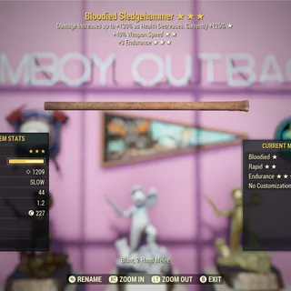 Bloodied Invisible Sledgehammer