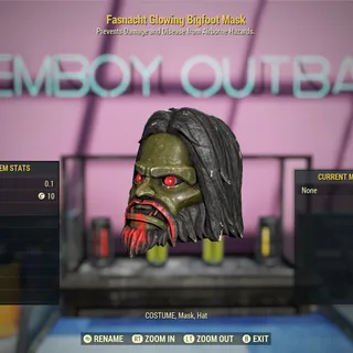 Glowing Bigfoot Mask