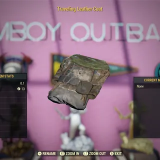 Traveling Leather Coat