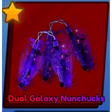 roblox blade ball dual galaxy nunchucks