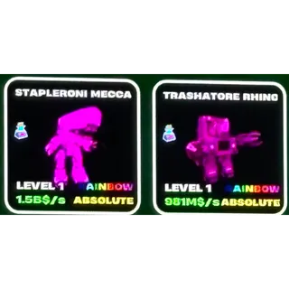 Pack rainbow new Brainrots