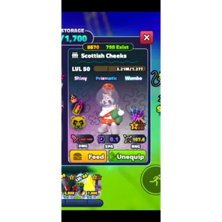 SCOTTISH CHEEKS SW 5S gold serial SPONGEBOB TOWER DEFENSE