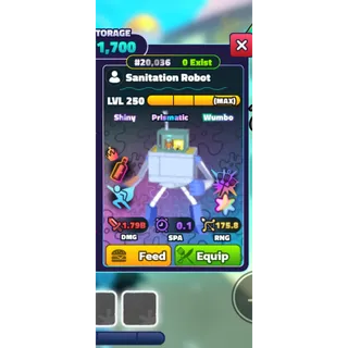 SANITATION ROBOT SW SS  SPONGEBOB TOWER DEFENSE