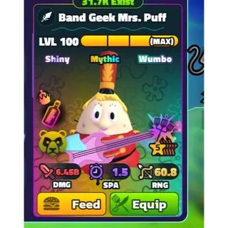 BAND GEEK MRS. PUFF SW 5S  SPONGEBOB TOWER DEFENSE