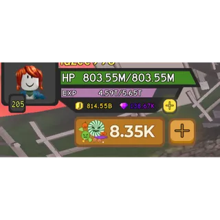 Level 205 end game account with end game mage set 1.9qd dmg/800m hp | dqr 