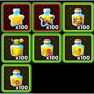 Gold potion set 100x | best pots set | Anime Dice