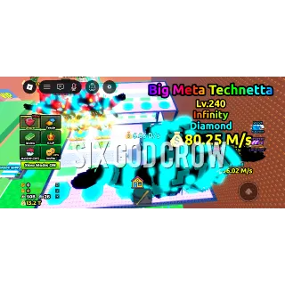 Big Diamond Meta Technetta 80.25m/s Buffed! 🍀