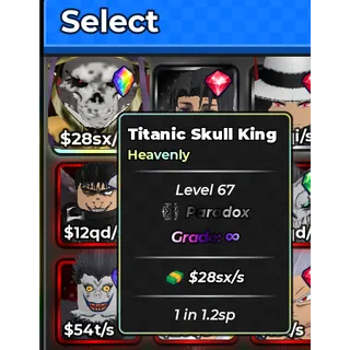 1 in 1.2 sp 28sx/s | Anime Dice | God tier unit | get max rebirth in an hour