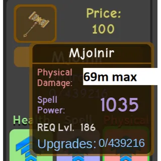 Mjolnir 69m max 