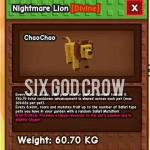 huge nightmare lion Gag