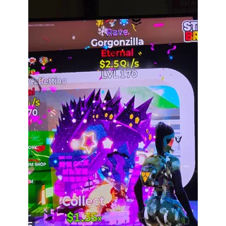 Rave Gorgonzilla w/ 4 traits