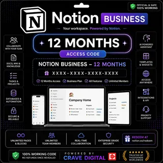 Notion Business 12 Months Code - Global