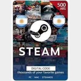 Steam Wallet 500 ARS card (Argentina)