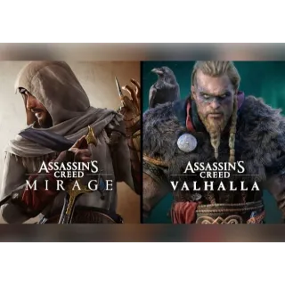 Assassin's Creed: Mirage + Assassin's Creed: Valhalla - Bundle