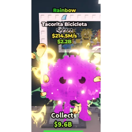 Code Roblox : Steal A Brainrot - Tacorita Bicicleta 379M/S - Jeu Digital Neuf Pour PC/PS5/Android