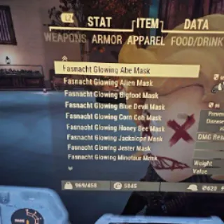 FULL SET FASNACHT GLOWING MASKS