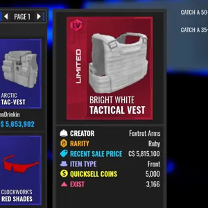 Bright White Tac Vest