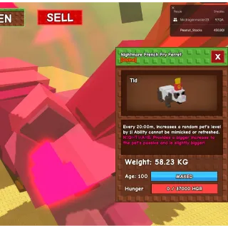 French Fry Ferret 58kg+