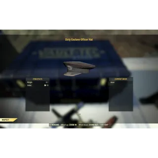 RARE Dirty Enclave Officer Hat
