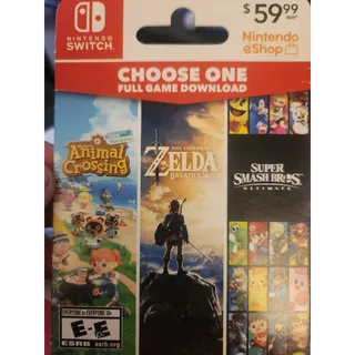 $59.99 USD Nintendo eShop