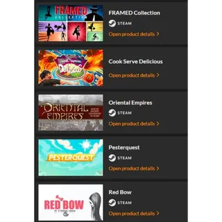 15 game keys for steam