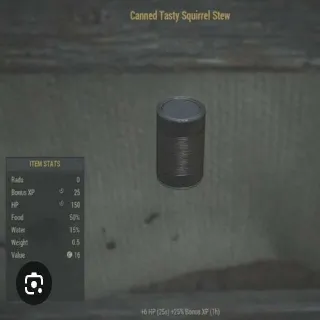 Canned Tasty Squirrel Stew (×200)