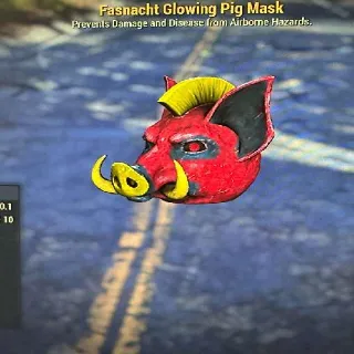 Glowing Pig Mask