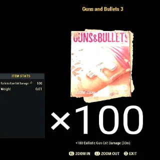 Guns And Bullets 3 (×100)