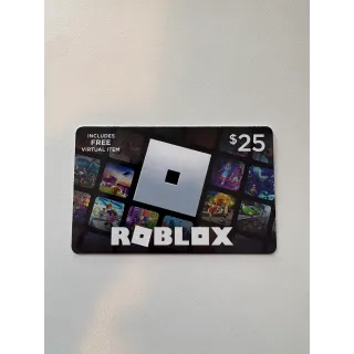 $25.00 USD Roblox