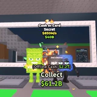 Cash or Card 850m/s