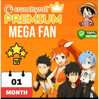 🌟Crunchyroll Mega Fan 1 Month Global Instant Access✨