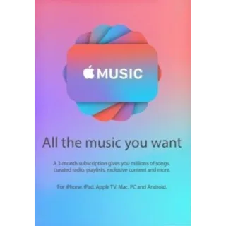 Apple Music Subscription 4 months Key UNITED STATES