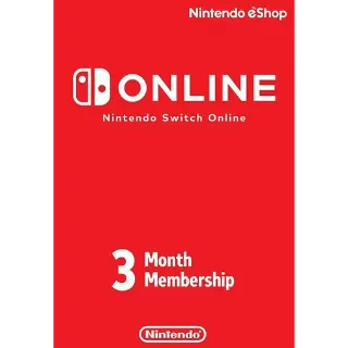 Nintendo Switch Online Membership - 3 Months eShop Key UNITED STATES