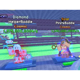 Spin a Baddie 🎲 1/8t Diamond HelperBaddie / Solar PirateBaddie Set (1.5b,1.1b) (CUSTOM REQUEST)