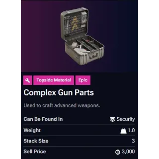 Complex Gun Parts X6